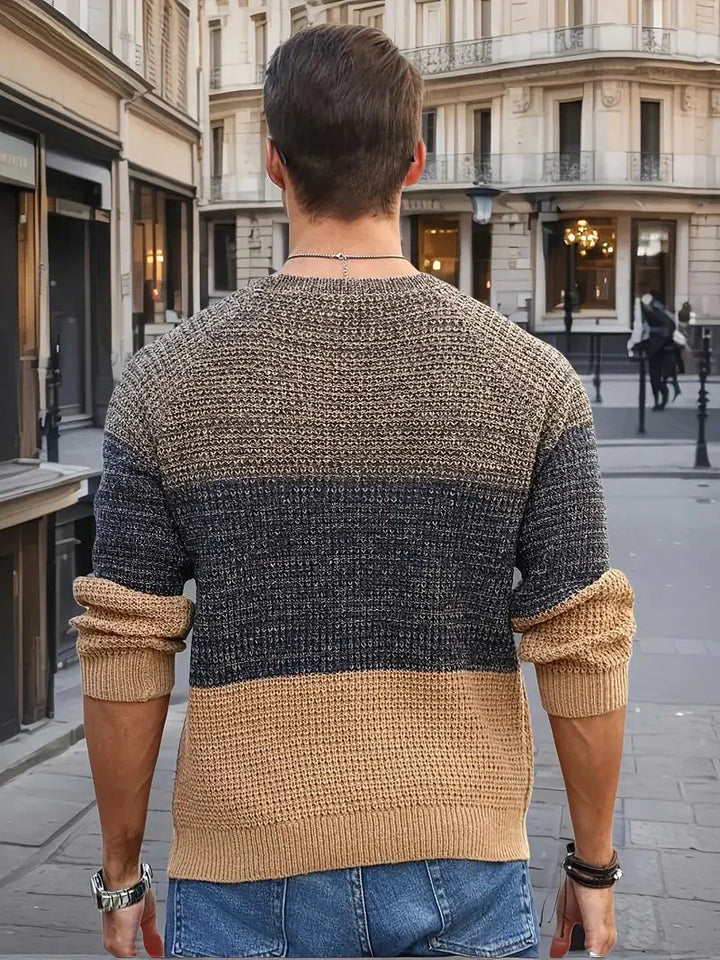 Brit und Boho | Der Orion Geometrische Strickpullover
