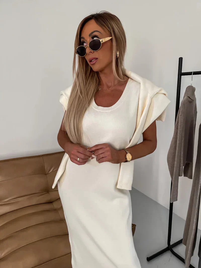Celeste | Kleid für Damen mit Passendem Rollkragenpullover