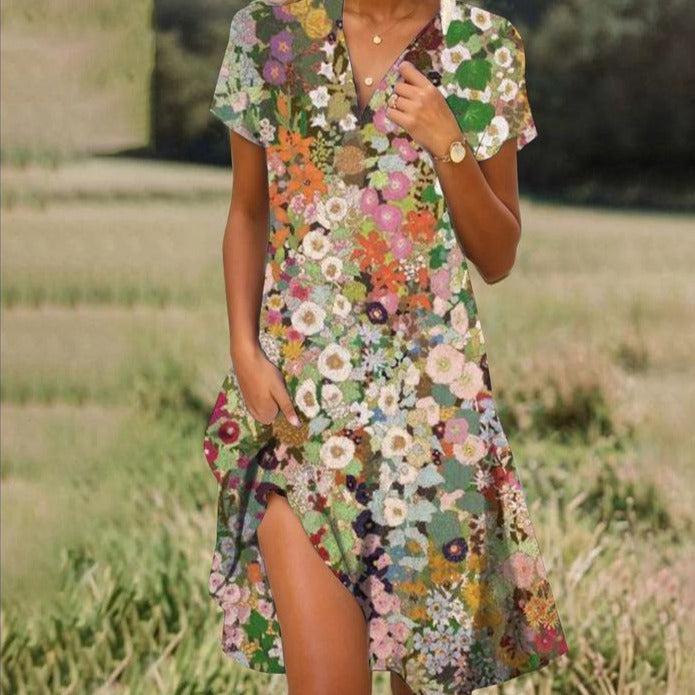 Marco | Modisches und Bequemes Sommerkleid für Damen mit Blumenmuster
