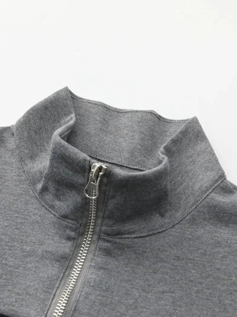 Brit und Boho | Der Aspen Colorblock Quarter-Zip Cardigan für Herren