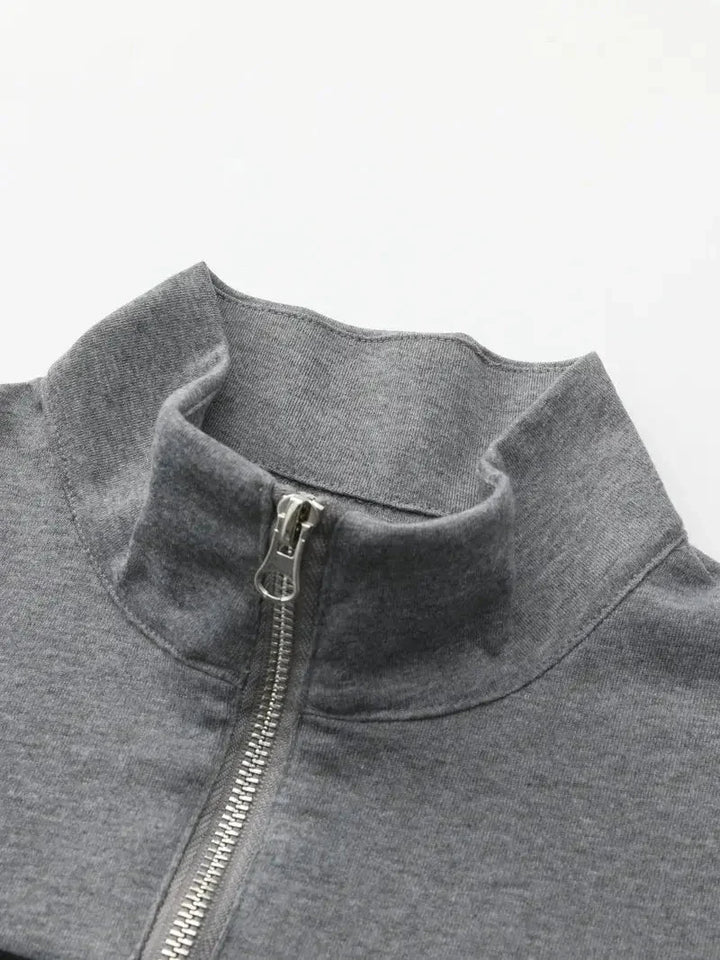 Brit und Boho | Der Aspen Colorblock Quarter-Zip Cardigan für Herren