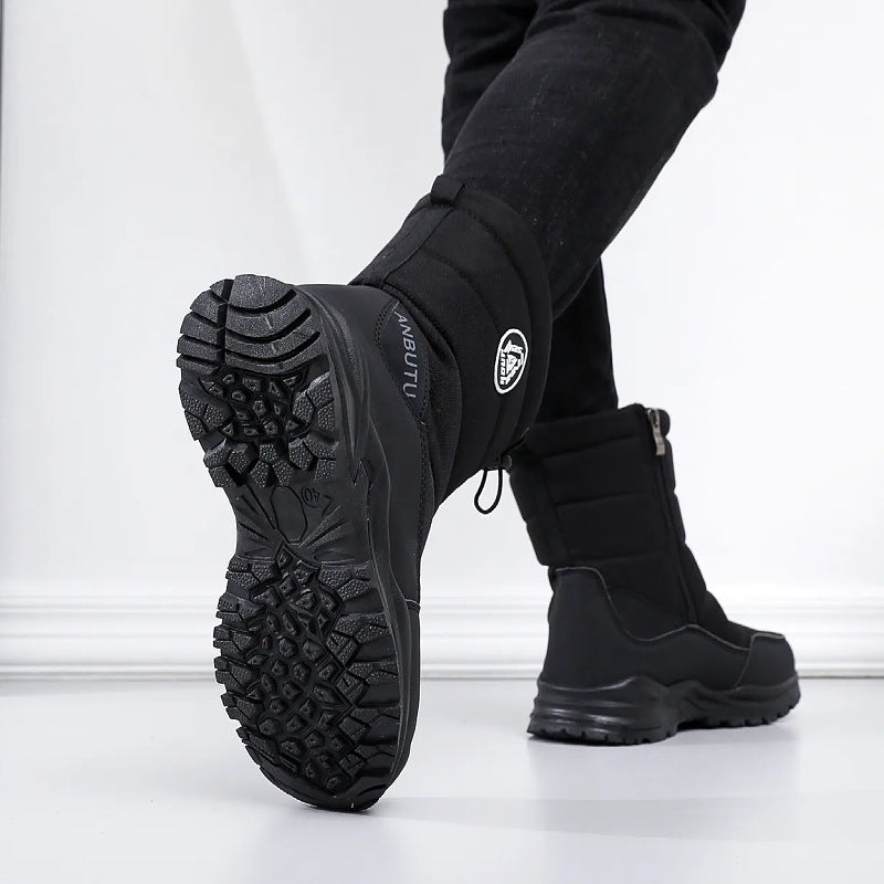 Winterstiefel mit rutschfester Sohle und Reißverschluss