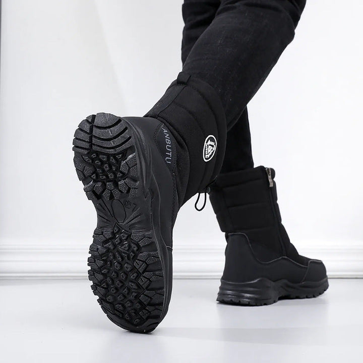 Winterstiefel mit rutschfester Sohle und Reißverschluss