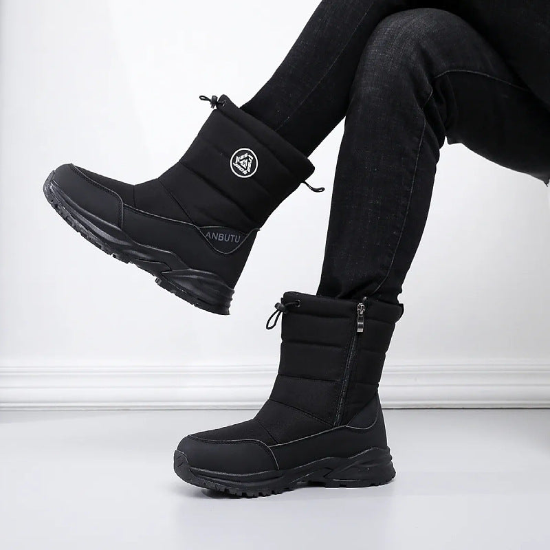 Winterstiefel mit rutschfester Sohle und Reißverschluss