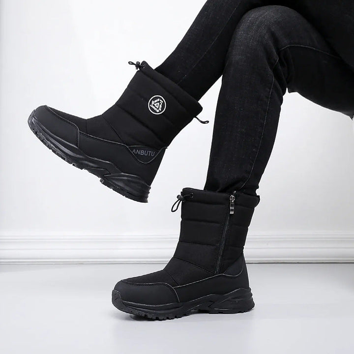 Winterstiefel mit rutschfester Sohle und Reißverschluss
