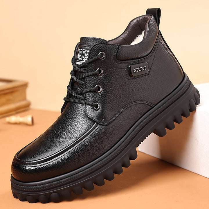 Herren Winterstiefel mit hohem Schaft und Schnürung