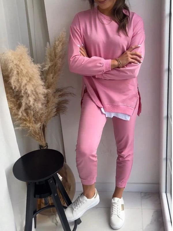 Audrey | Patchwork Zwei in Einem Set für Damen mit Rundhalsausschnitt