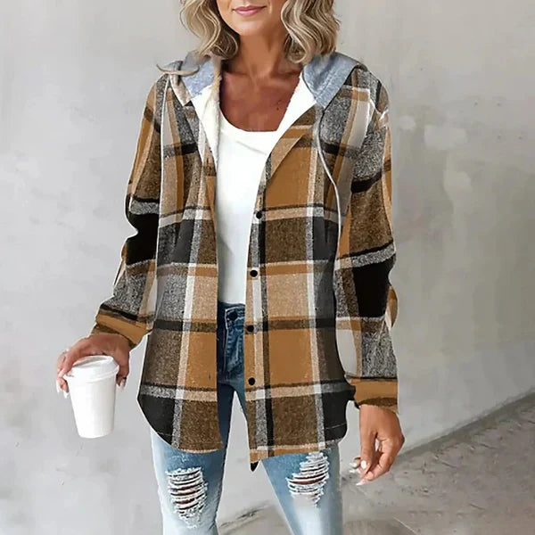 Rosanna | Gemütliche Jacke für Damen mit Kapuze und langen Ärmeln