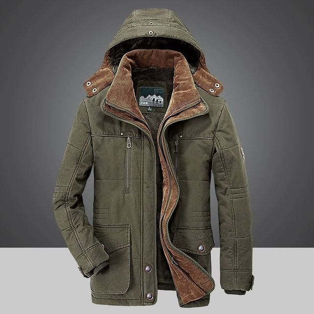 Winterjacke für Männer für Herren mit langen Ärmeln