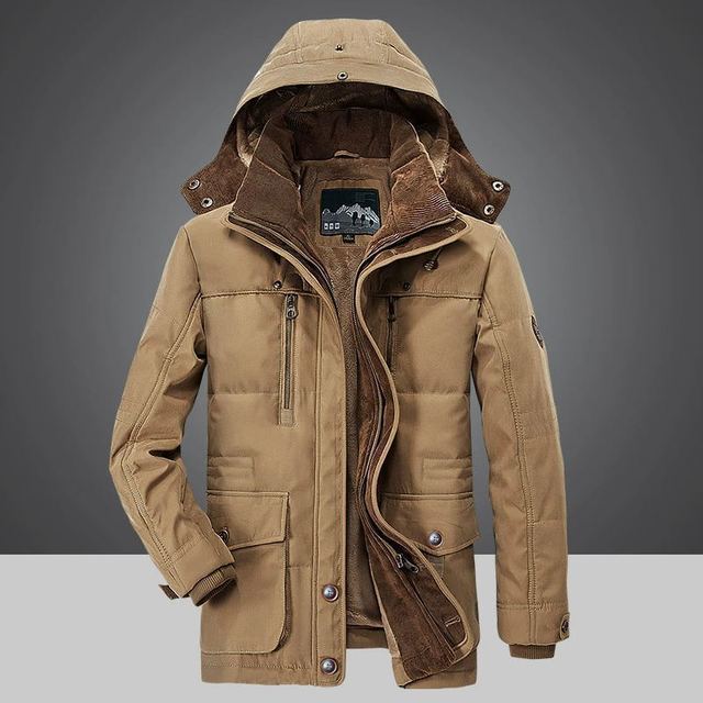Winterjacke für Männer für Herren mit langen Ärmeln