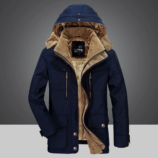 Winterjacke für Männer für Herren mit langen Ärmeln