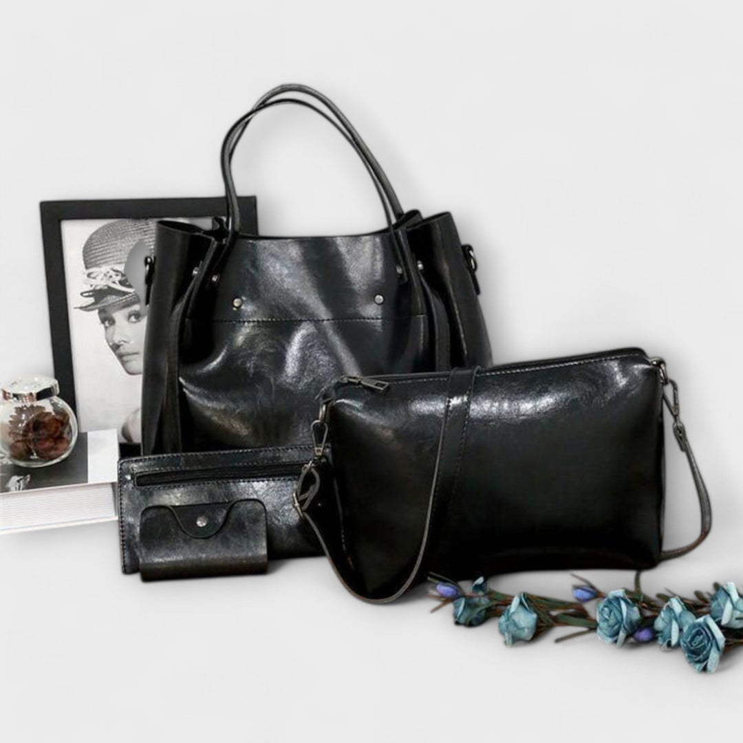 Alvhildea | 4-teiliges Vintage-Taschen-Set für Damen