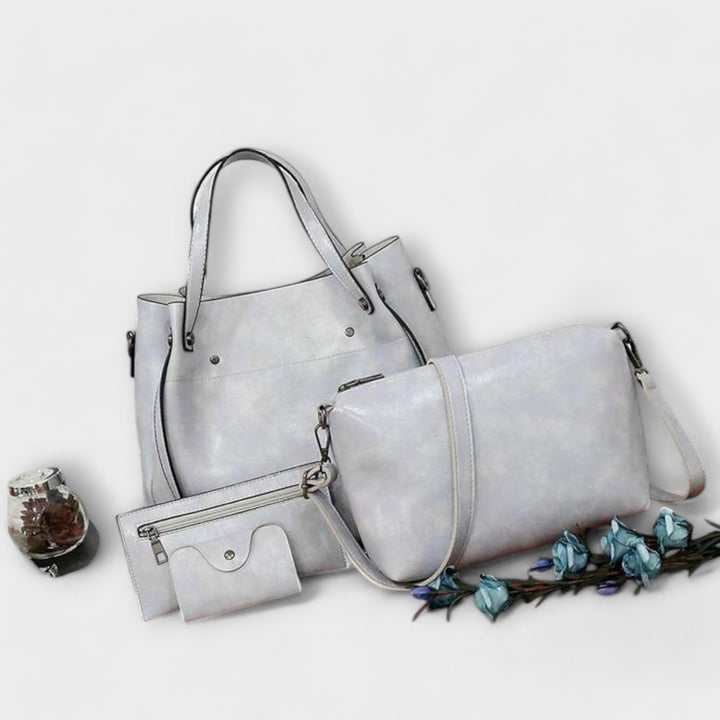 Alvhildea | 4-teiliges Vintage-Taschen-Set für Damen