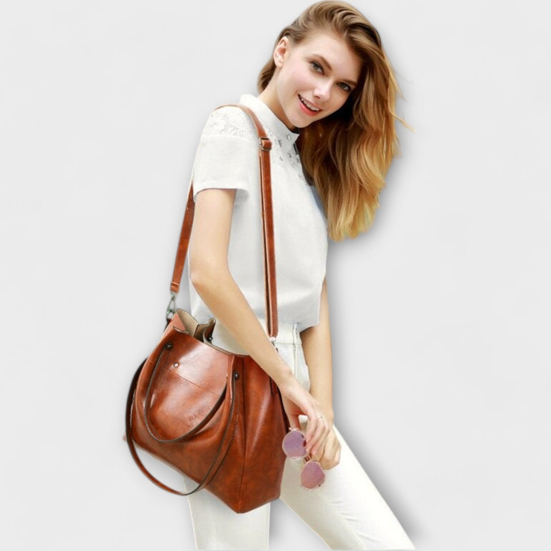 Alvhildea | 4-teiliges Vintage-Taschen-Set für Damen