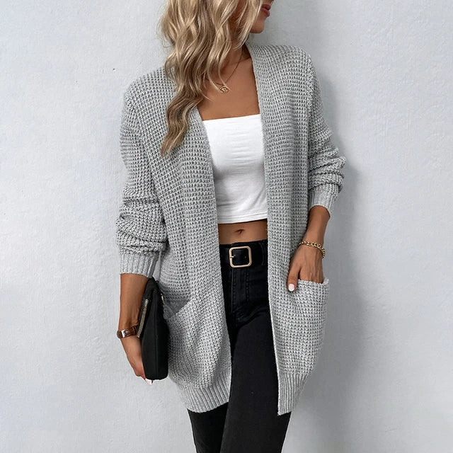 Nancy | Bequemer Strick-Cardigan für Damen mit praktischen Taschen