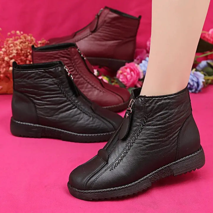 Mia | Elegante Rutschfeste Stiefeletten für Damen mit flachem Absatz