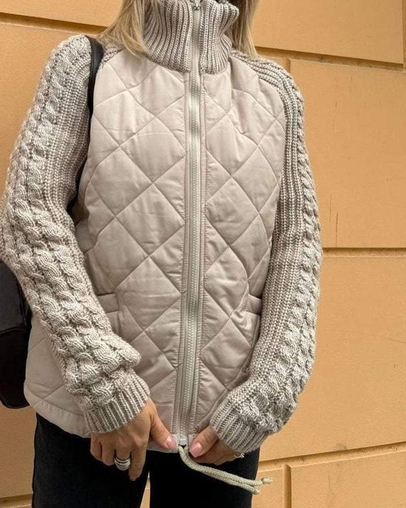 Mila | Damen-Strickjacke mit Taschen und langen Ärmeln