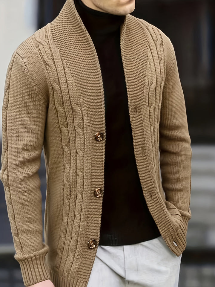 Kilian | Herren Langarm-Cardigan mit Knöpfen