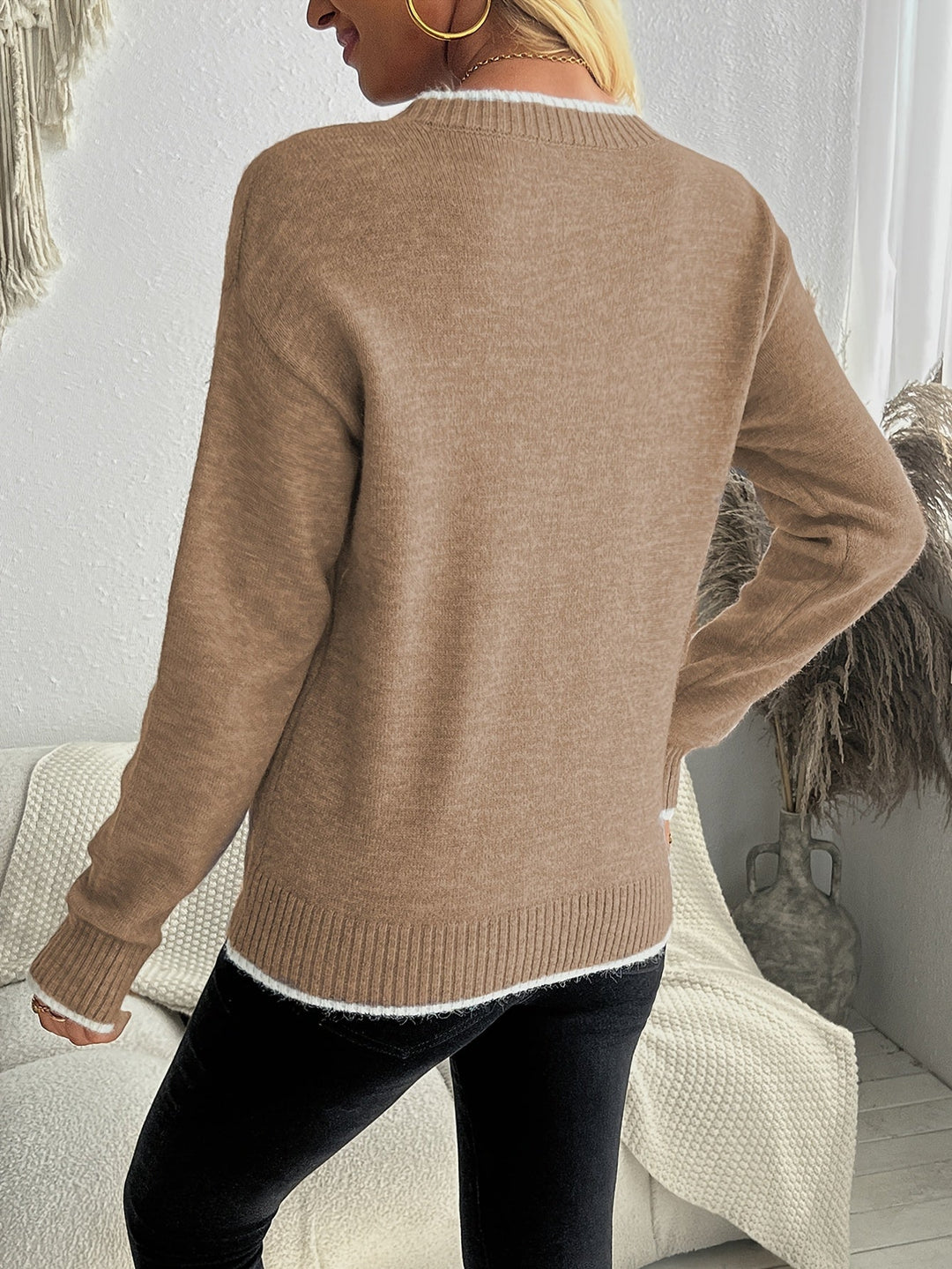 Greta | Suéter para mujer de manga larga y cuello redondo