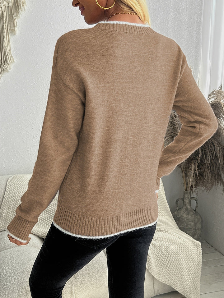 Greta | Suéter para mujer de manga larga y cuello redondo