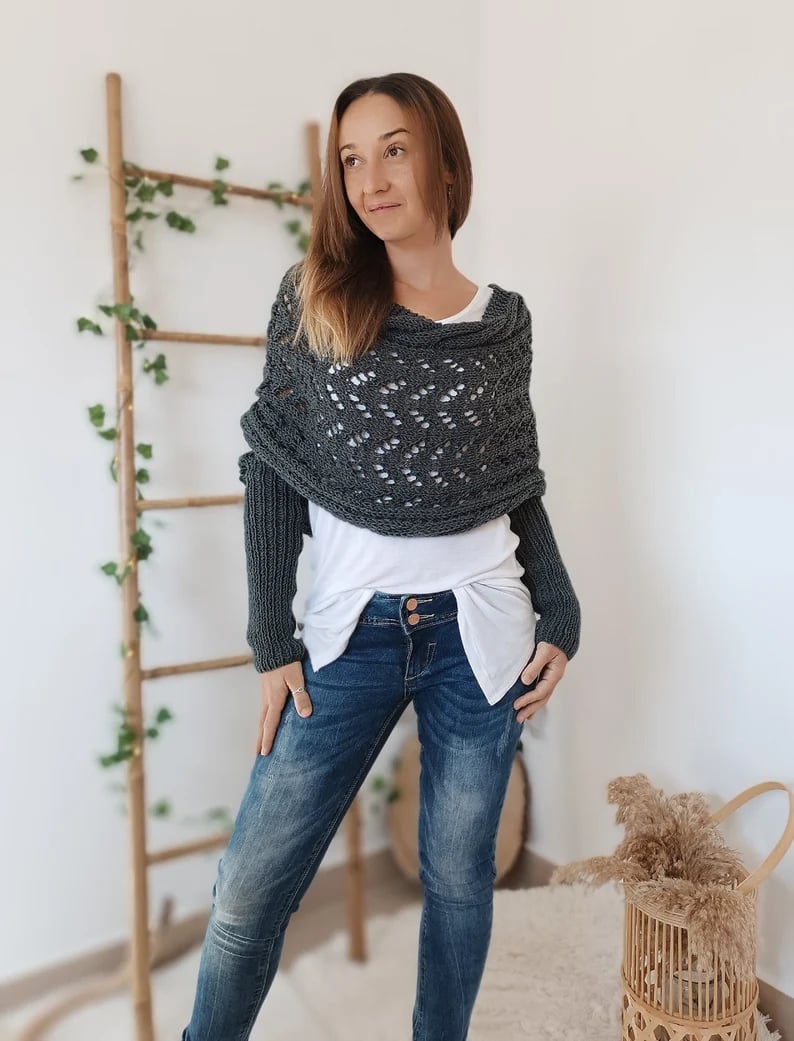 Eleonora | Halstuch für Damen mit Ärmeln