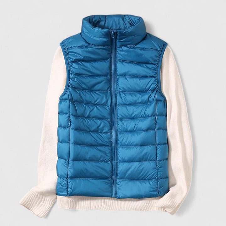 Eryzzaria Elegante Weste für Damen mit Rundhalsausschnitt