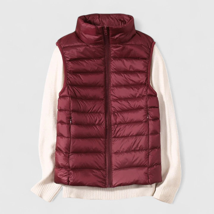 Eryzzaria Elegante Weste für Damen mit Rundhalsausschnitt