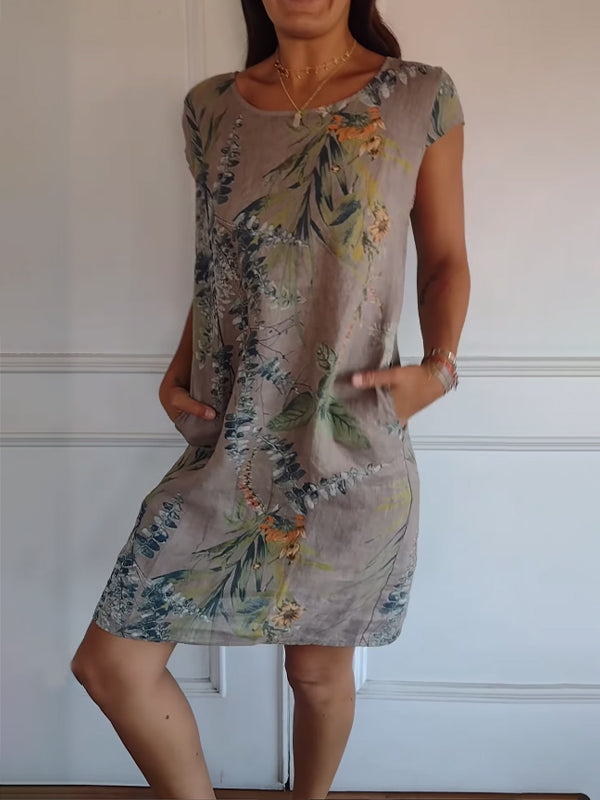 Ysella | Lässiges Bedrucktes Kleid für Damen mit Blumenmuster