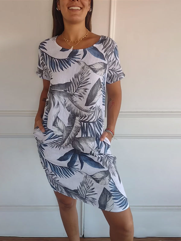 Ysella | Lässiges Bedrucktes Kleid für Damen mit Blumenmuster