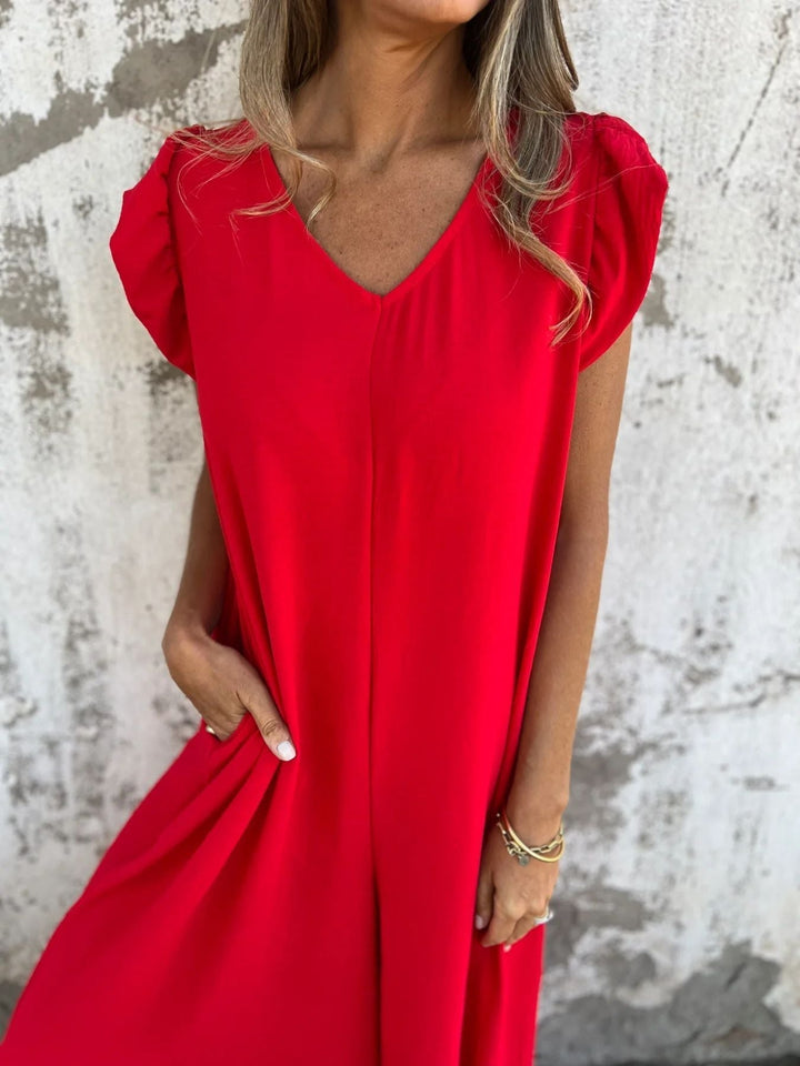 Zayla | Schicker Leoparden-Jumpsuit für Damen mit Rundhalsausschnitt