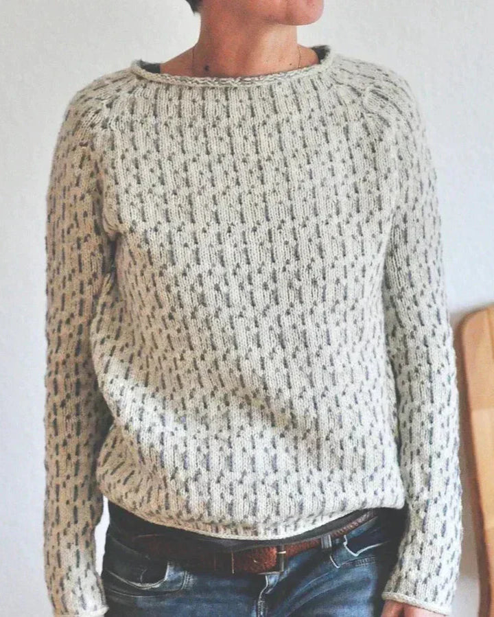 Veronika | Der Schicke Pullover für Damen mit Rundhalsausschnitt und langen Ärmeln