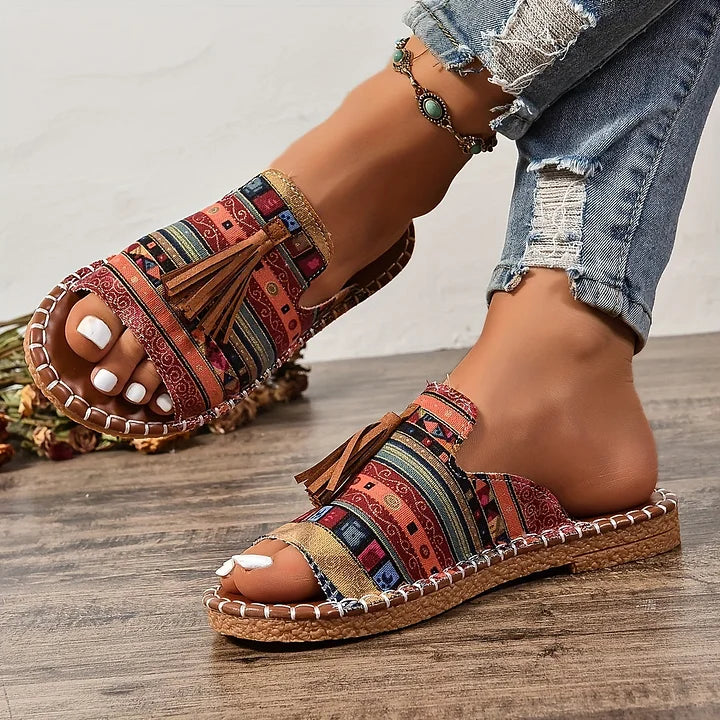 Lorraine | Lässige Orthopädische Sandalen für Damen mit flachem Absatz