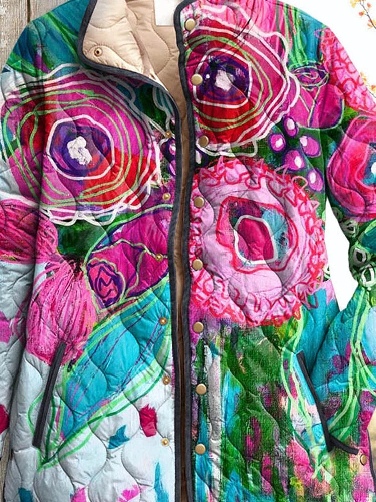 Feminine Charmante Jacke mit Blumenmuster