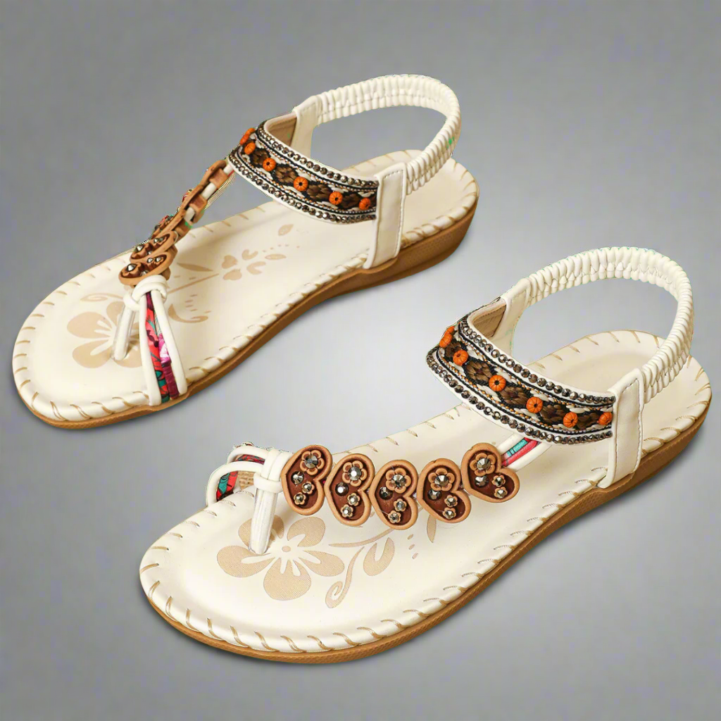 Trewhild | Bequeme Orthopädische Sandalen für Damen mit flachem Absatz