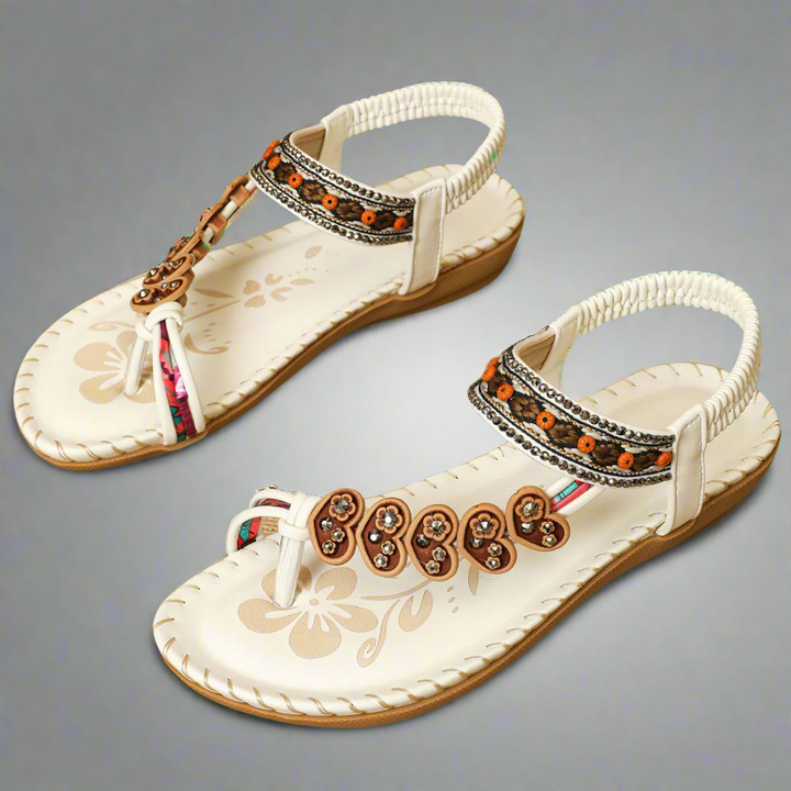 Trewhild | Bequeme Orthopädische Sandalen für Damen mit flachem Absatz