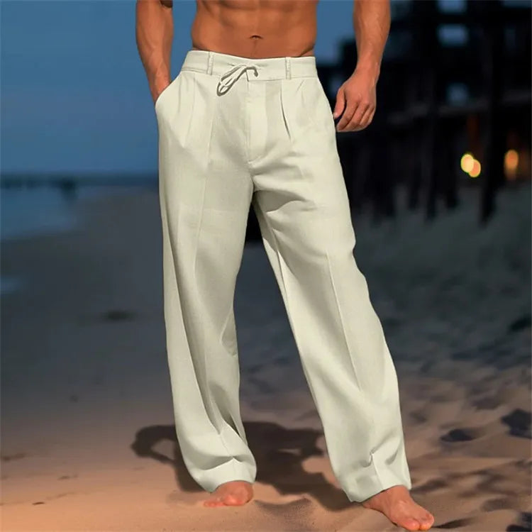 Nerry | Entspannte Strandhose für Herren mit weiter Passform und mittlerem Bund