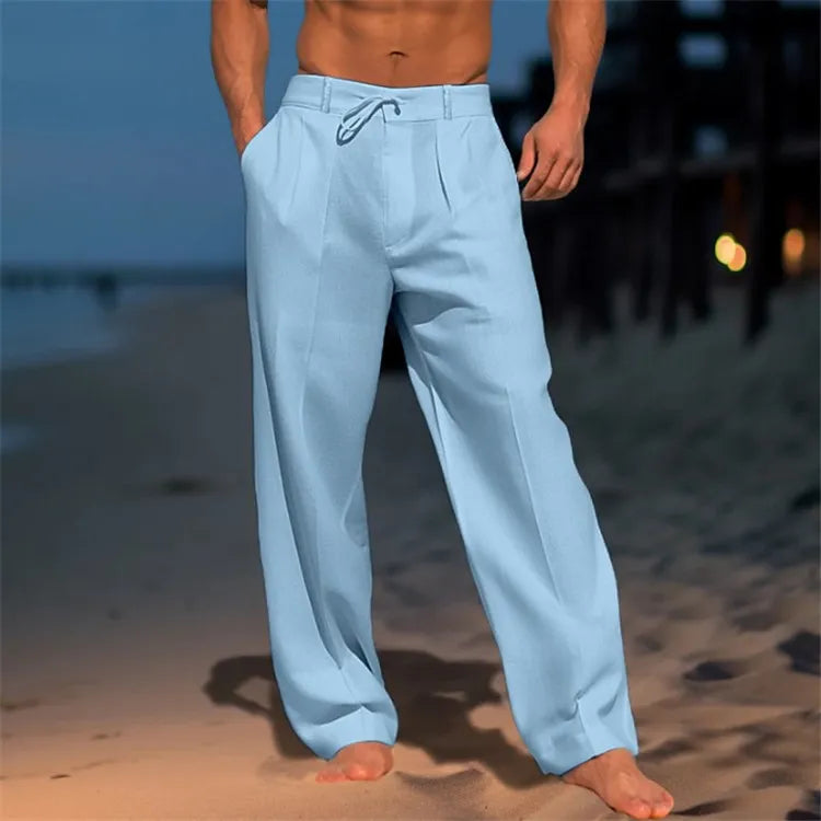 Nerry | Entspannte Strandhose für Herren mit weiter Passform und mittlerem Bund