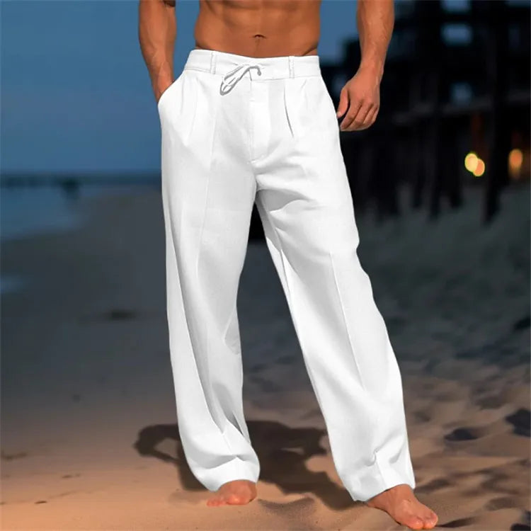Nerry | Entspannte Strandhose für Herren mit weiter Passform und mittlerem Bund