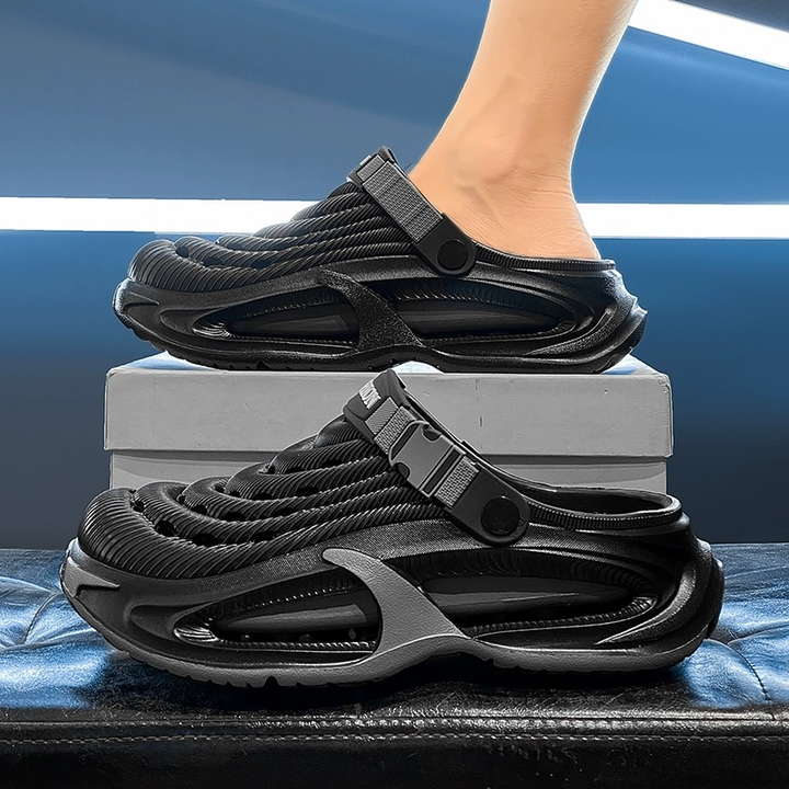 Herren Leichte 2-in-1 Sandalen | Rutschfest, Atmungsaktiver Komfort mit Dicke EVA-Sohle