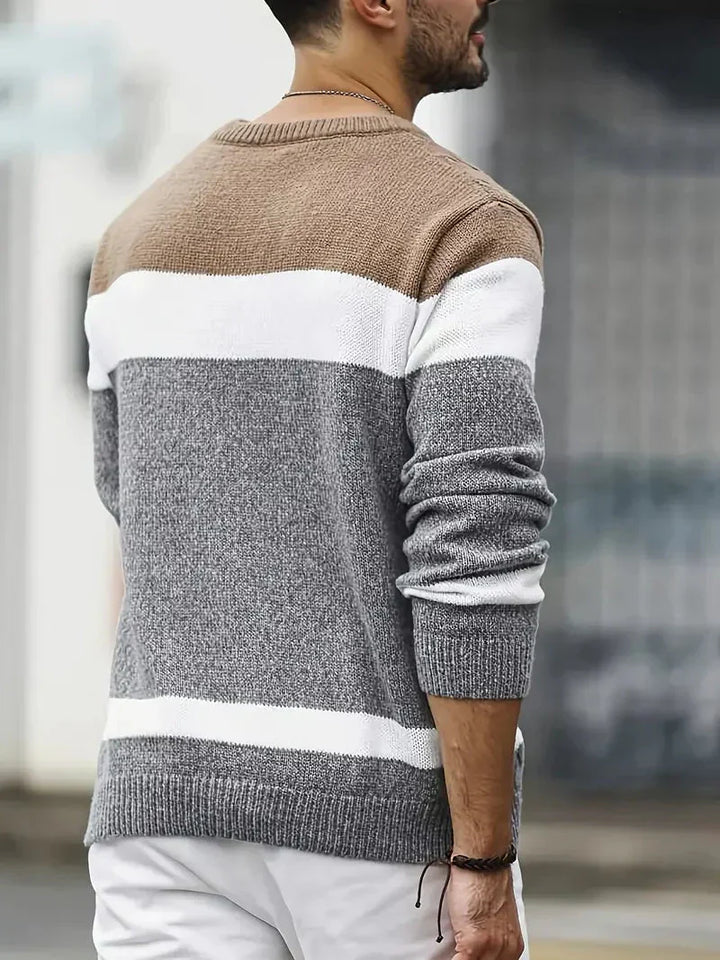 Brit und Boho | Der Orion Strickpullover mit geometrischem Muster