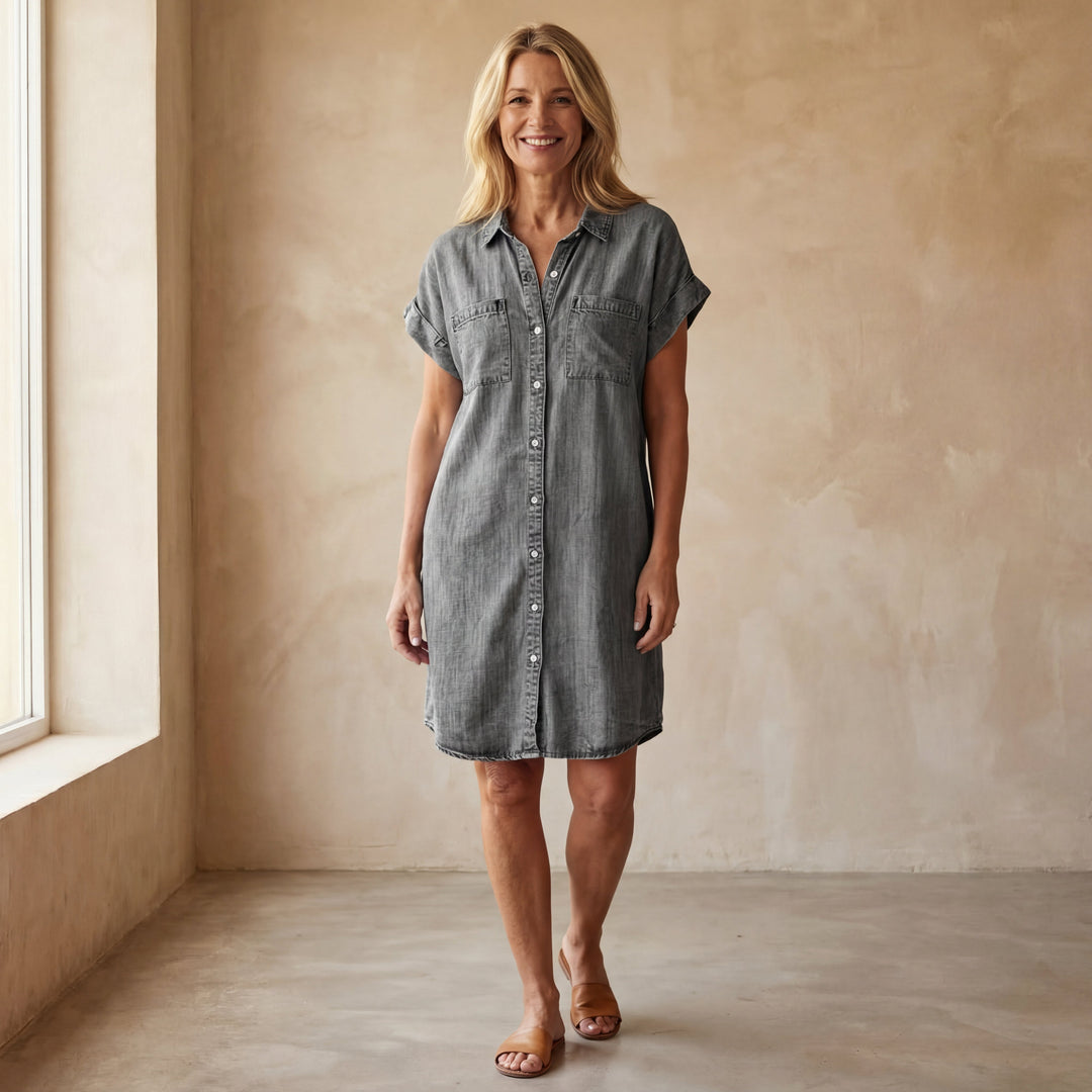 ELENORE | Elegantes Klassisches Minikleid für Damen mit kurzen Ärmeln