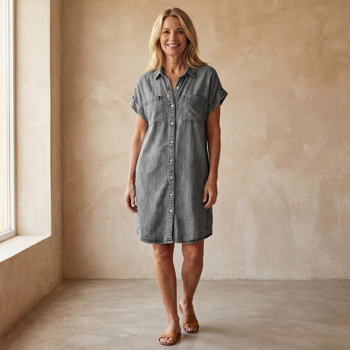 ELENORE | Elegantes Klassisches Minikleid für Damen mit kurzen Ärmeln