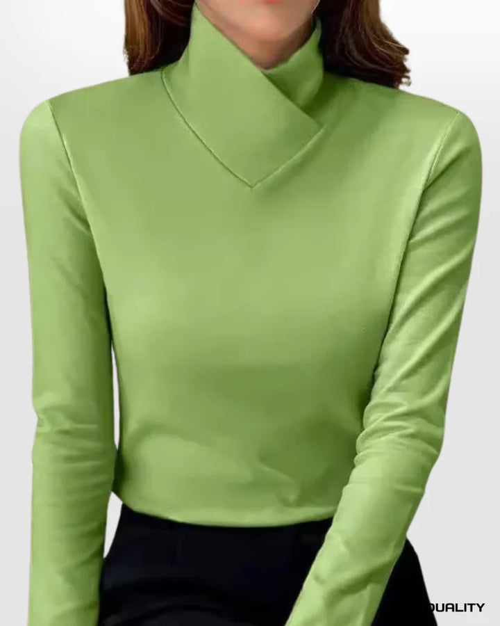 Tommaso | Eleganter Rollkragenpulli Pullover für Damen mit langen Ärmeln