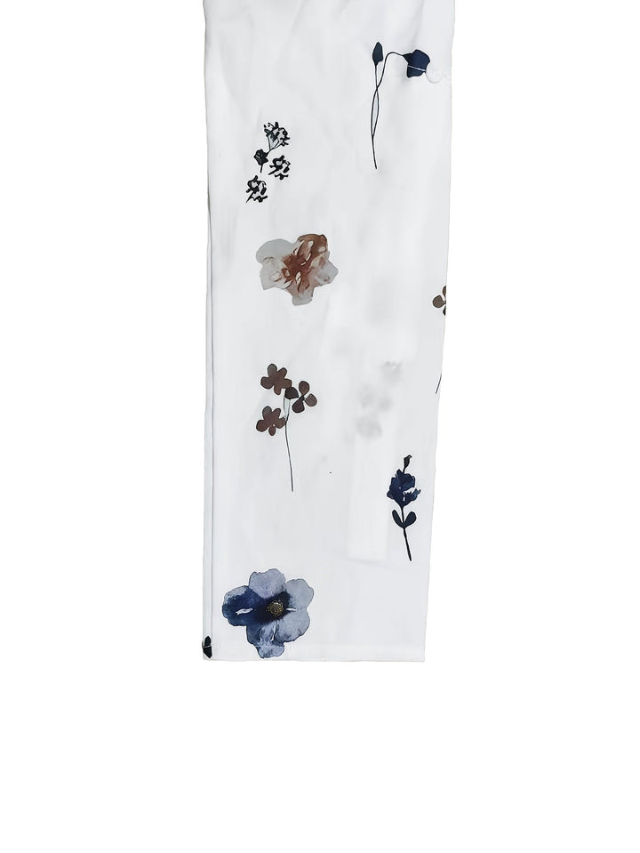 Maya | Elegantes Blumenkleid für Damen mit kurzen Ärmeln