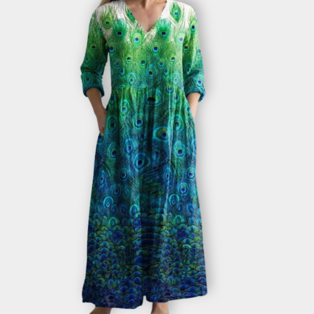 Wendelina | Boho Maxikleid aus weichem Premiumstoff für Damen