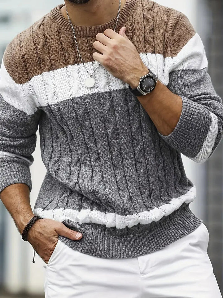 Brit und Boho | Der Orion Strickpullover mit geometrischem Muster