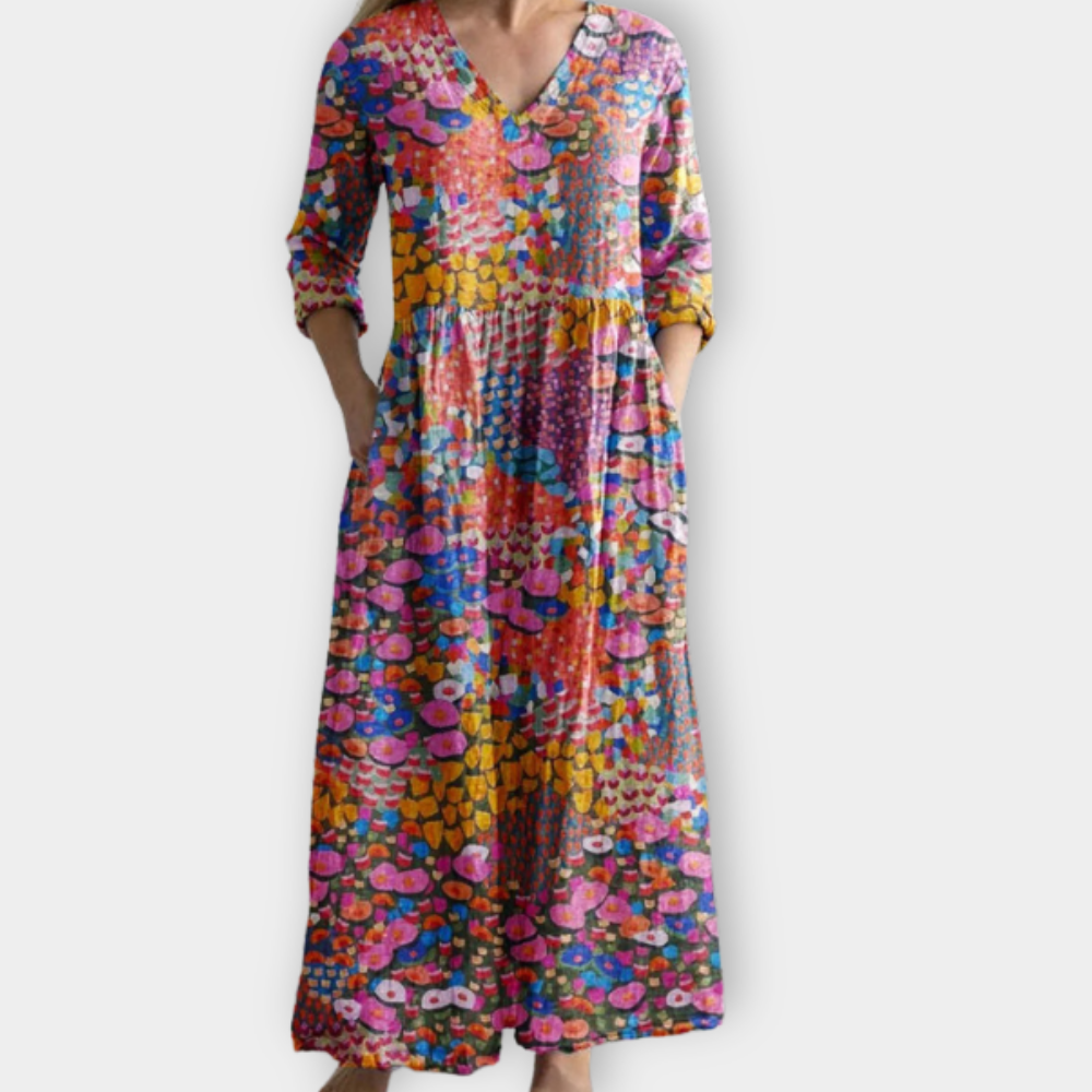Prisanda | Boho Maxikleid aus weichem Premiumstoff für Damen