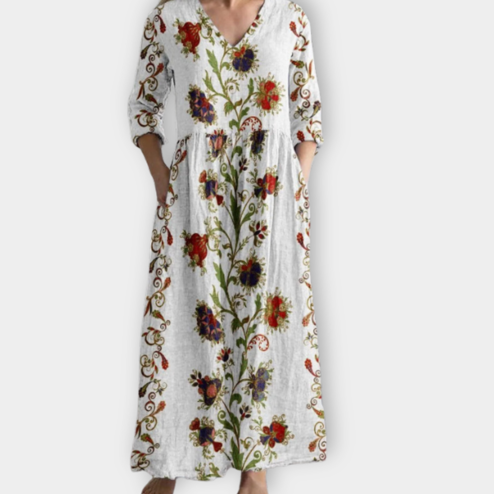 Floriah | Boho Maxikleid aus weichem Premiumstoff für Damen