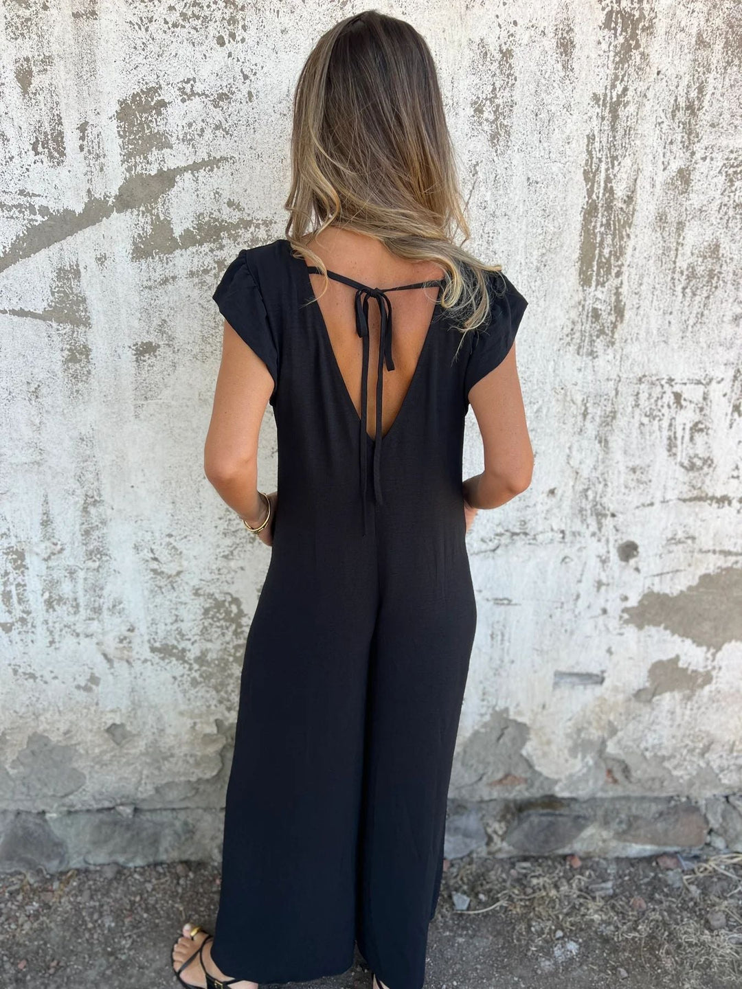 Zayla | Schicker Leoparden-Jumpsuit für Damen mit Rundhalsausschnitt