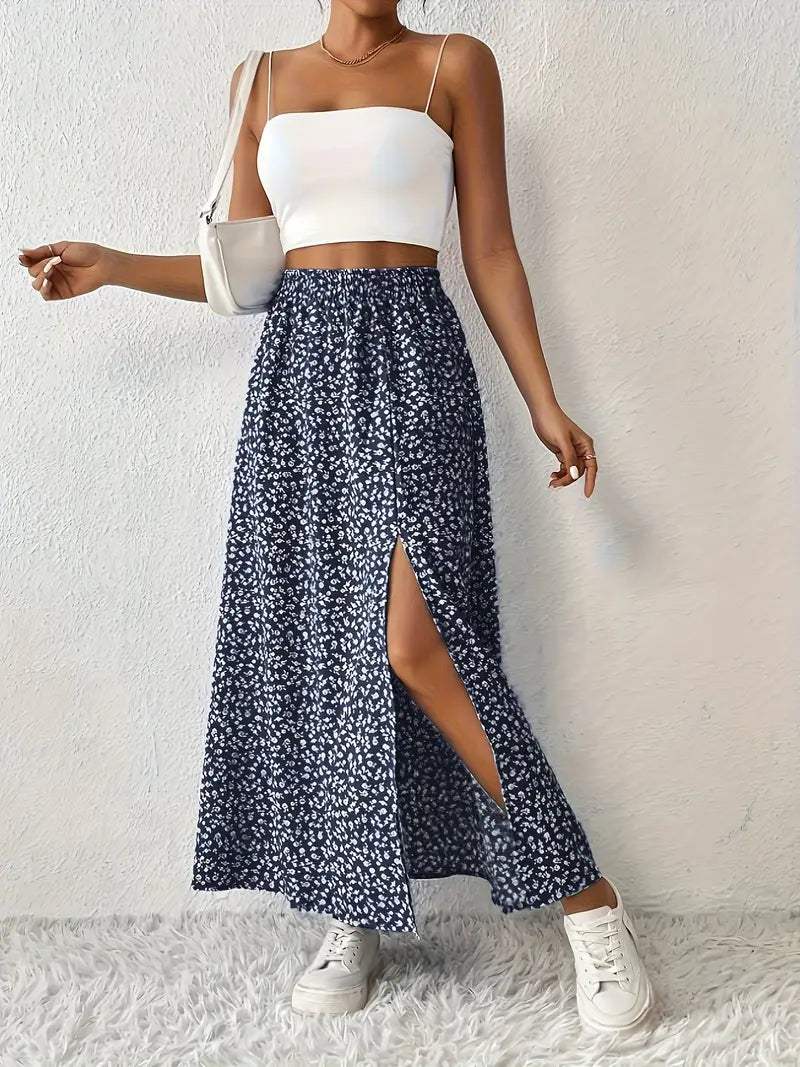 Paige | Floral Print Maxi Rock für Damen